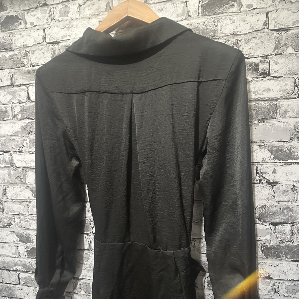 NWT Miou Muse Black Long Sleeve Dress Size Medium - Picture 3 of 16